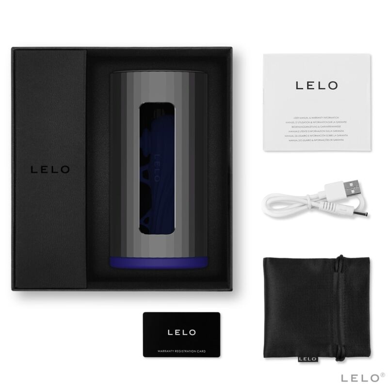 LELO - F1S V2 MASTURBADOR CON TECNOLOGIA SDK AZUL Y METAL