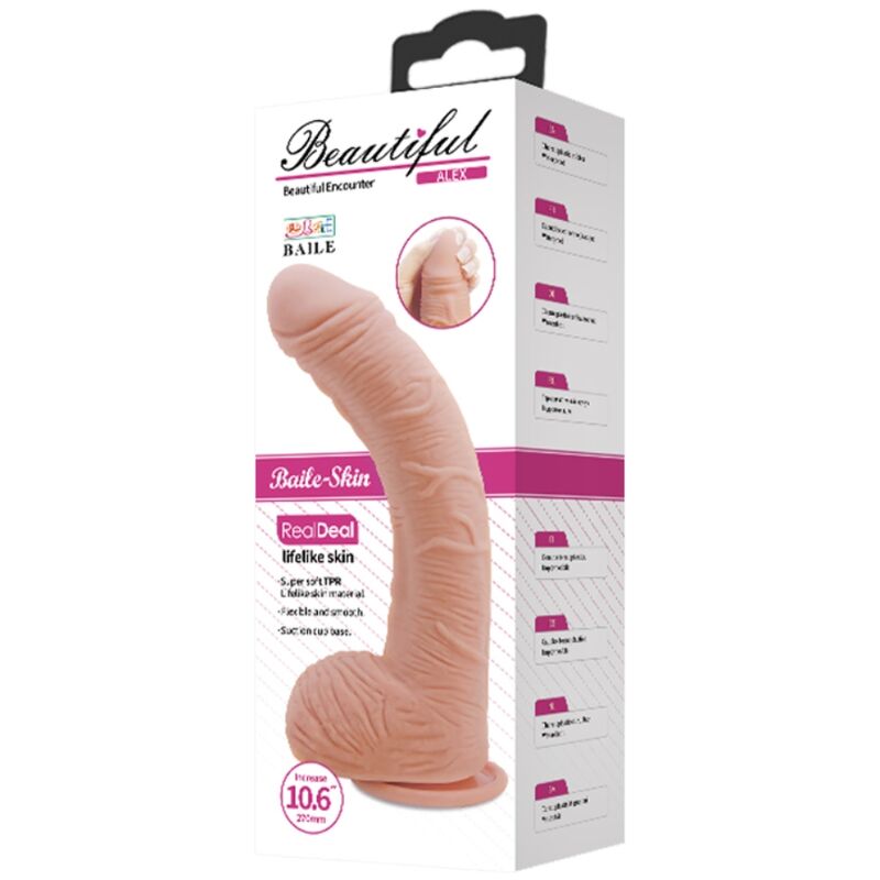 BAILE - ALEX DILDO PIEL REALISTA 27 CM