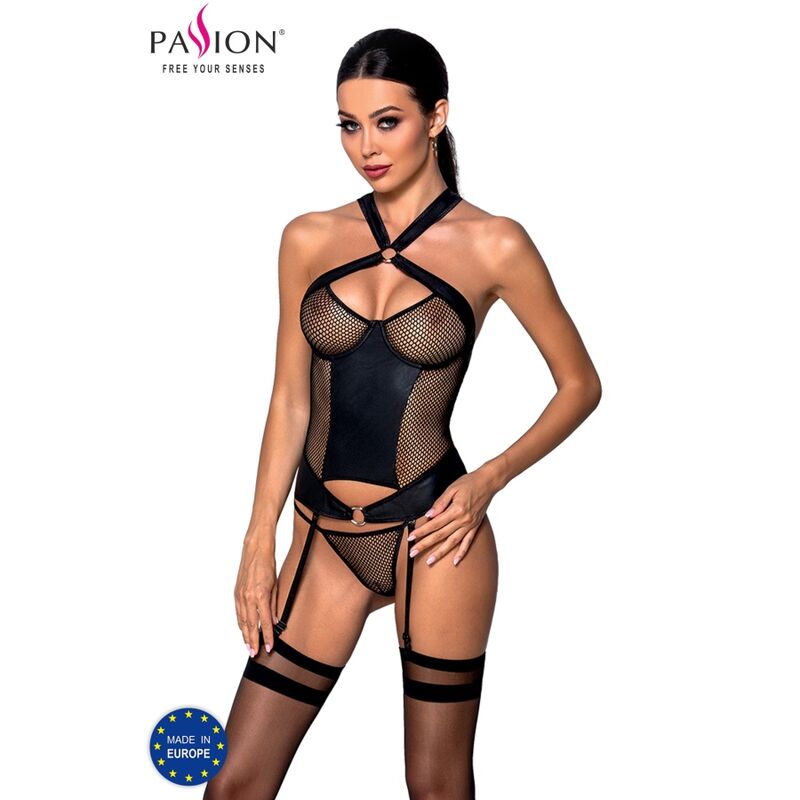 PASSION - AMANDA CORSET CUERO ECOLOGICO S/M