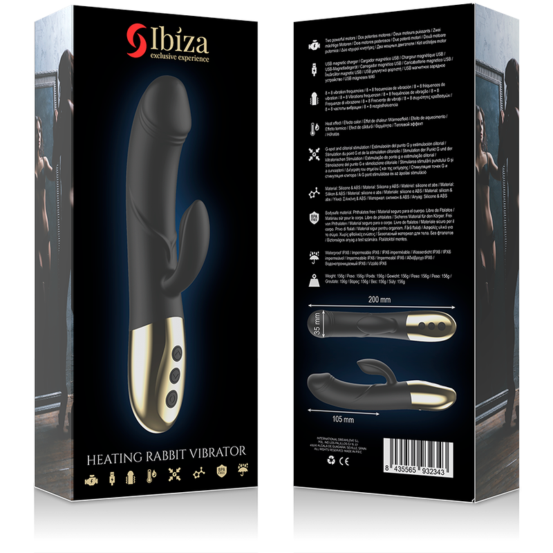 IBIZA - POTENTE VIBRADOR ANATOMICO CON RABBIT