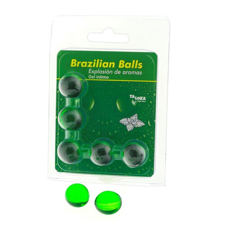 TALOKA - BRAZILIAN BALLS GEL ÍNTIMO MENTA 5 BOLAS