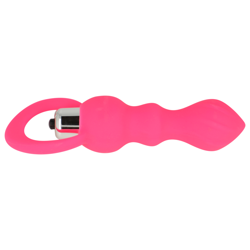 OHMAMA - ESTIMULADOR ANAL CON VIBRACION 9 CM ROSA