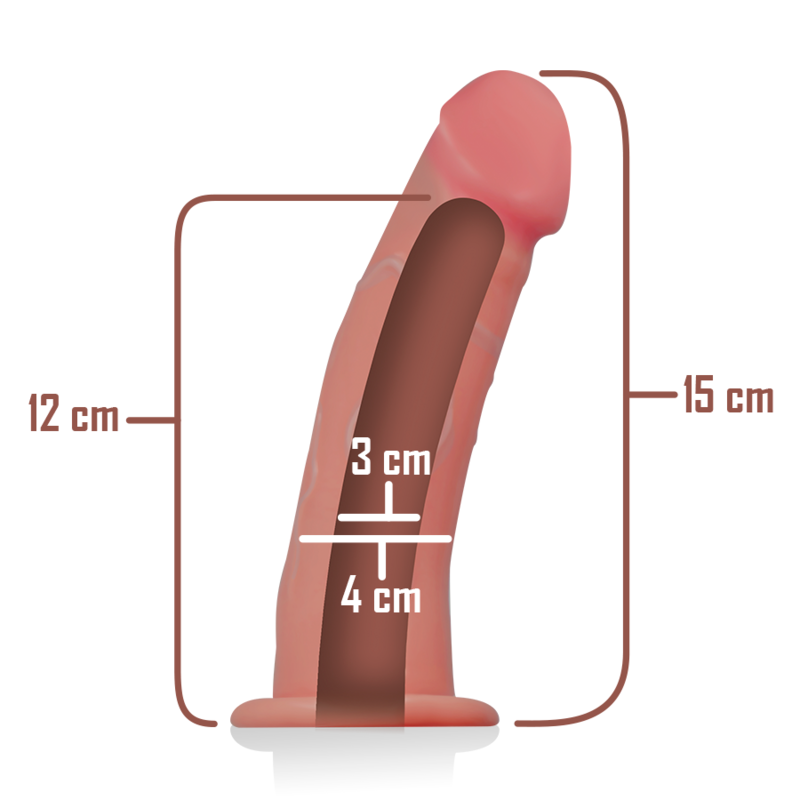 INTENSE - ARNÉS HUECO CON DILDO 16 X 3 CM