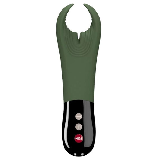 FUN FACTORY - MANTA MASTURBADOR VIBRADOR DEEP MOSS GREEN & NEGRO