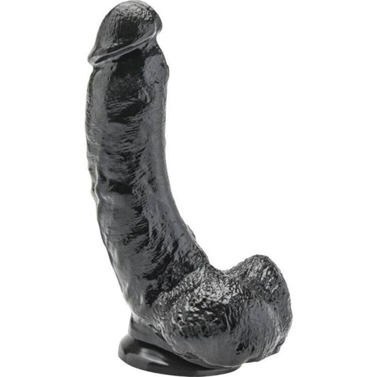 GET REAL - DILDO 20,5 CM CON TESTICULOS NEGRO