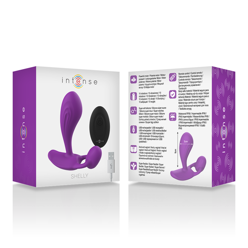 INTENSE - SHELLY PLUG ANAL CONTROL REMOTO MORADO