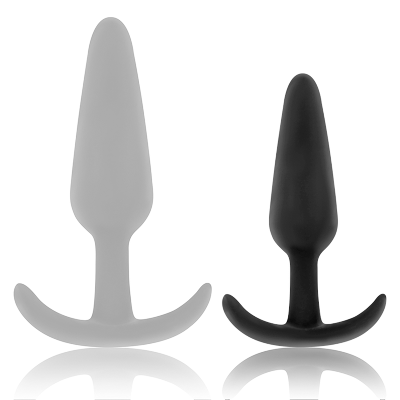 BLACK&SILVER - HANSEL PLUG ANAL SILICONA CON ASA PEQUEÑO