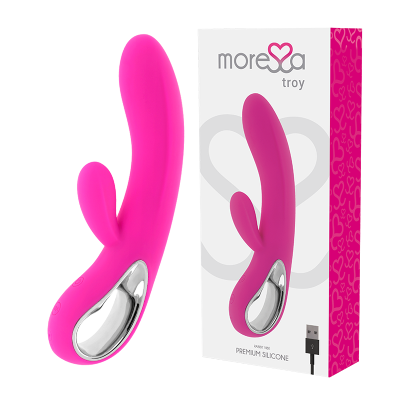 MORESSA - TROY MASAJEADOR PNTO G Y CLITORIS PREMIUM SILICONE RECARGABLE