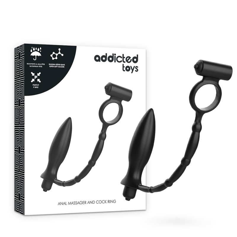 ADDICTED TOYS - PLUG ANAL CON ANILLO VIBRADOR