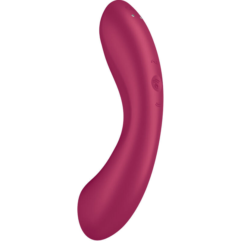 SATISFYER - CURVE TRINITY 1 AIR PULSE VIBRATION ROJO