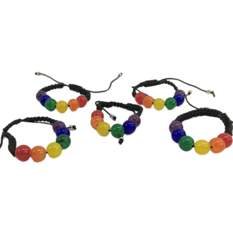 PRIDE - PULSERA BOLAS PEQUEÑAS BANDERA LGBT