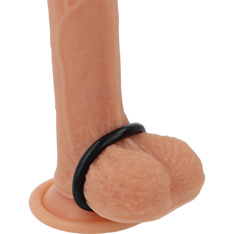 POWERING - SUPER FLEXIBLE Y RESISTENTE ANILLO PENE  3.5CM NEGRO