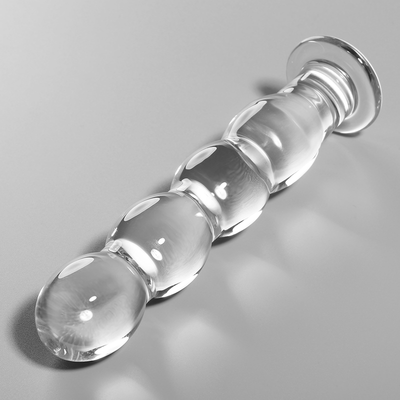 NEBULA SERIES BY IBIZA - MODELO 10 DILDO CRISTAL BOROSILICATO TRANSPARENTE 16.5 CM -O- 3.5 CM