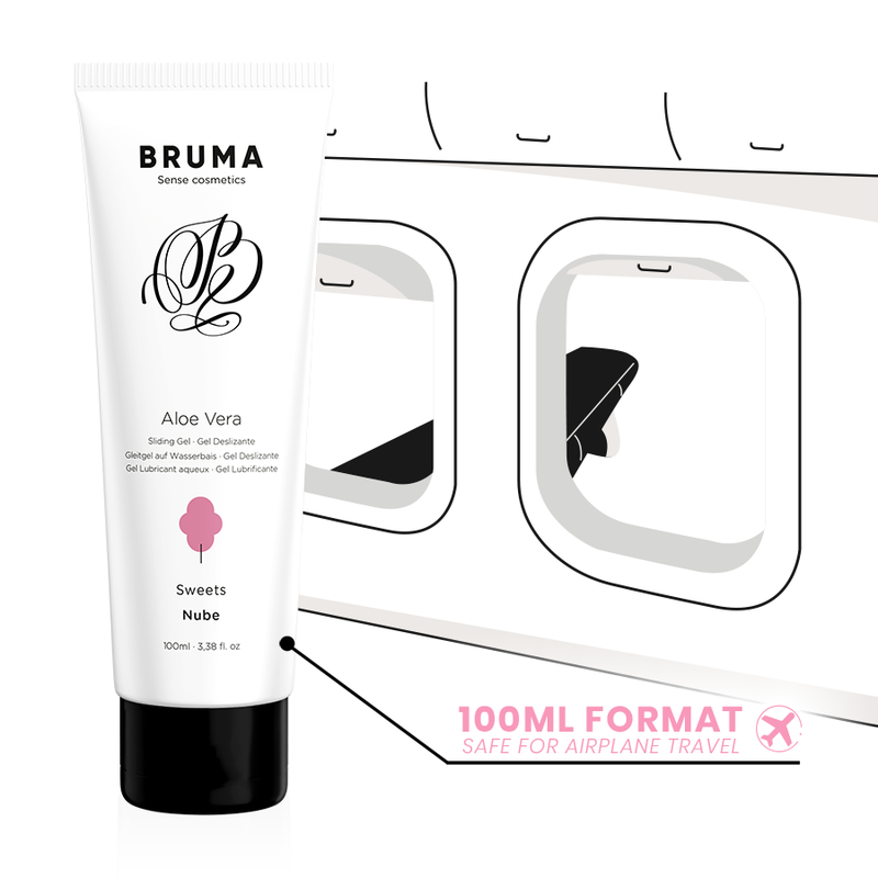 BRUMA - GEL DESLIZANTE CON ALOE VERA SABOR A NUBE 100 ML