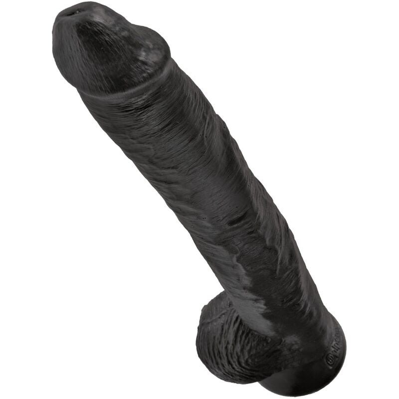 KING COCK - PENE REALISTICO CON TESTICULOS 30.5 CM NEGRO