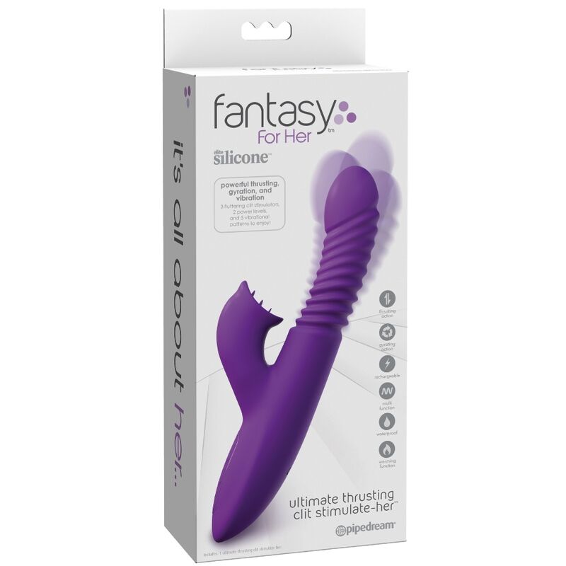 FANTASY FOR HER - ESTIMULADOR CLITORIS CON FUNCION CALOR OSCILACION Y VIBRACION VIOLETA