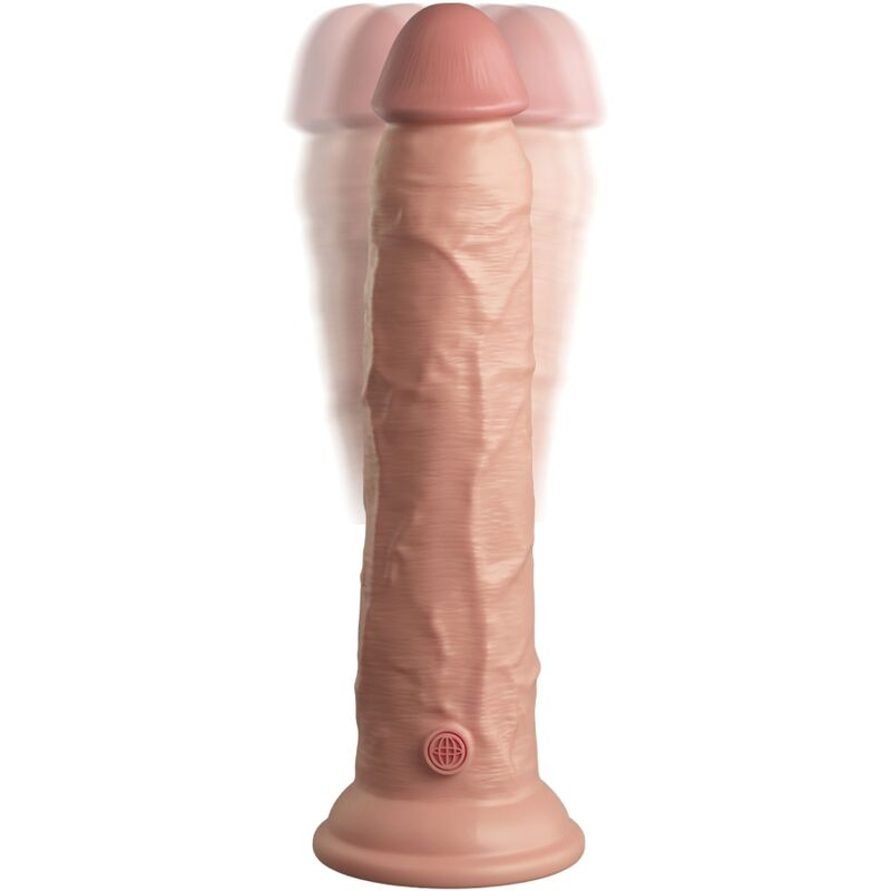 KING COCK - ELITE DILDO REALISTICO VIBRADOR & SILICONA CONTROL REMOTO 23 CM