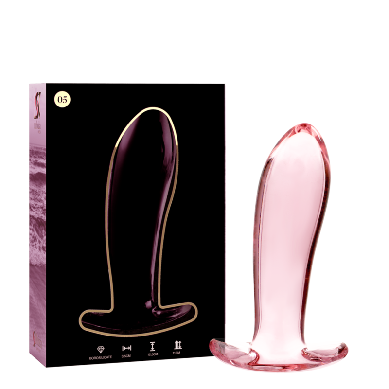 NEBULA SERIES BY IBIZA - MODELO 5 PLUG CRISTAL BOROSILICATO TRANSPARENTE 12.5 CM -O- 3.5 CM