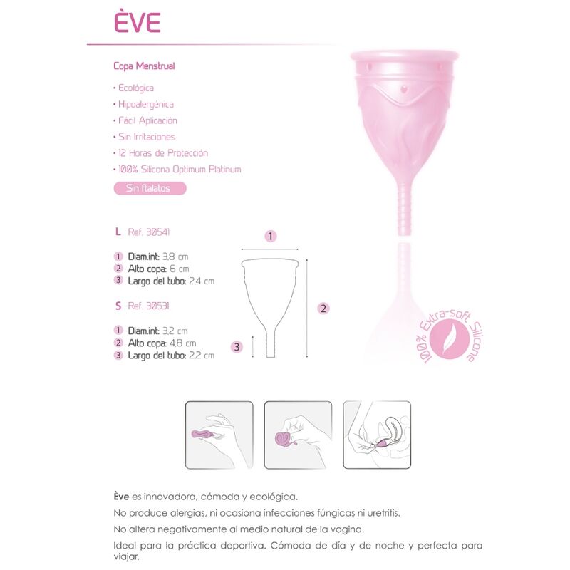 FEMINTIMATE - EVE COPA MENSTRUAL SILICONA - TALLA L