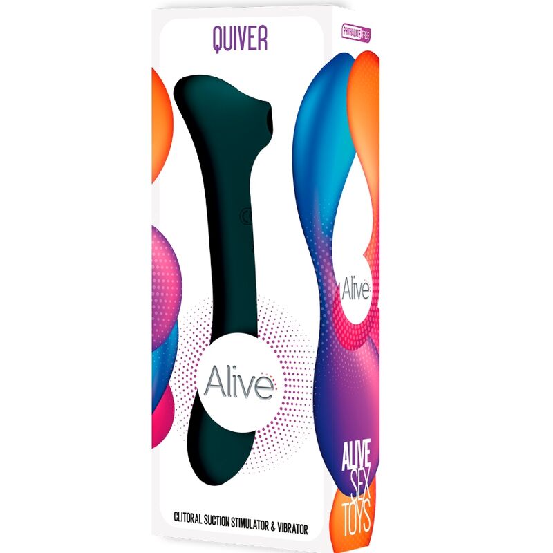 ALIVE - QUIVER SUCCIONADOR & VIBRADOR VERDE