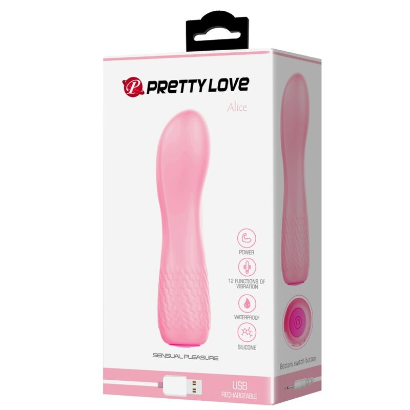 PRETTY LOVE - ALICE VIBRADOR RECARGABLE ROSA