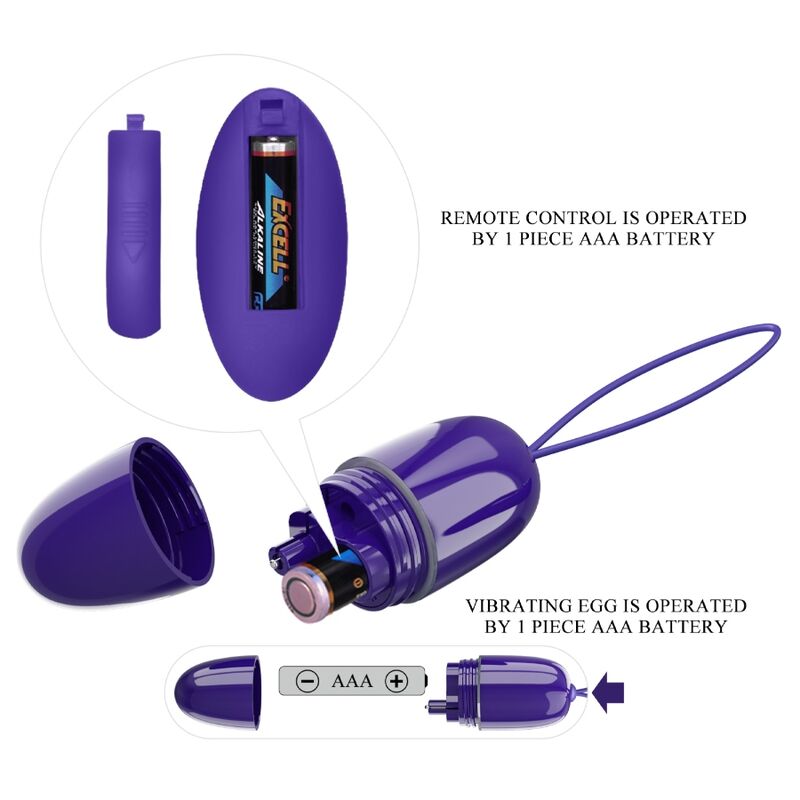 PRETTY LOVE - SELKIE YOUTH MINI HUEVO VIBRADOR CONTROL REMOTO VIOLETA