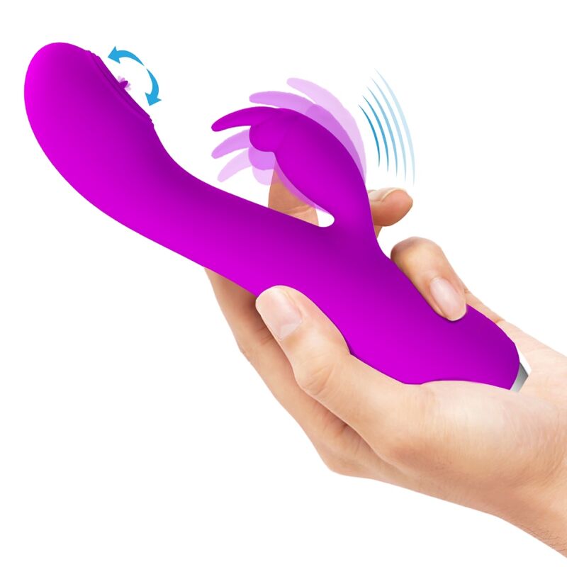 PRETTY LOVE - RACHEL VIBRADOR RECARGABLE CON SUCCIONADOR MORADO