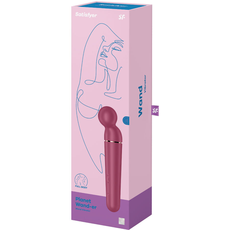 SATISFYER - PLANET WAND-ER MASAJEADOR VIBRADOR BERRY