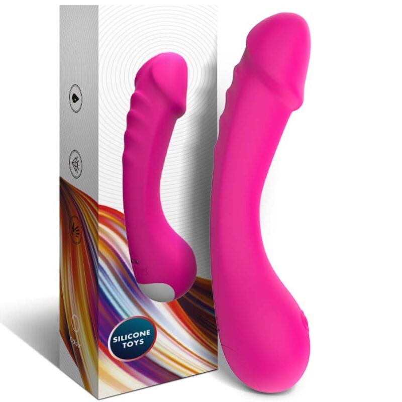 ARMONY - DILDO VIBRADOR PUNTO G SILICONA FUCSIA