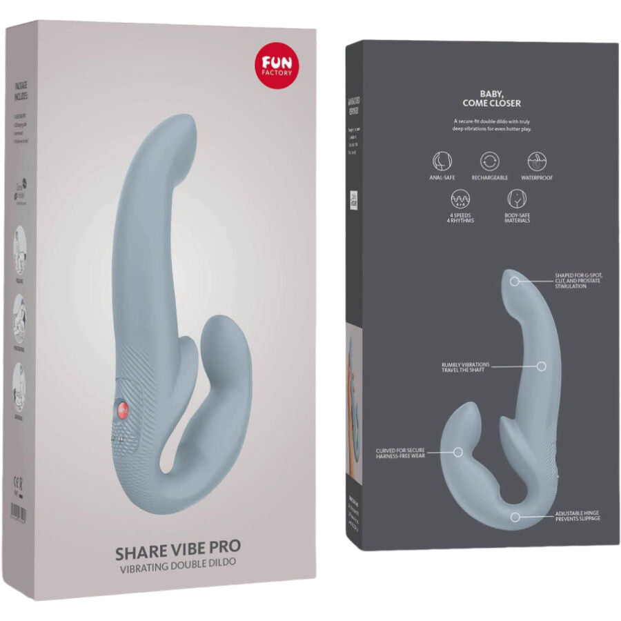 FUN FACTORY - SHARE VIBE PRO VIBRADOR DOBLE GRANATE