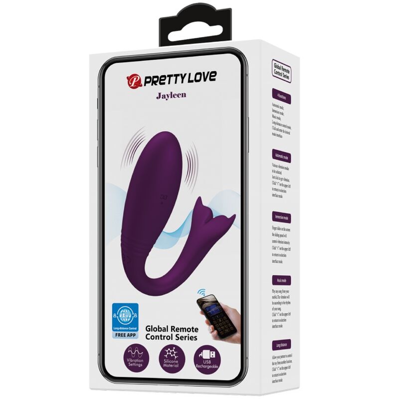 PRETTY LOVE - JAYLEEN VIBRADOR APP CONTROL REMOTO LILA