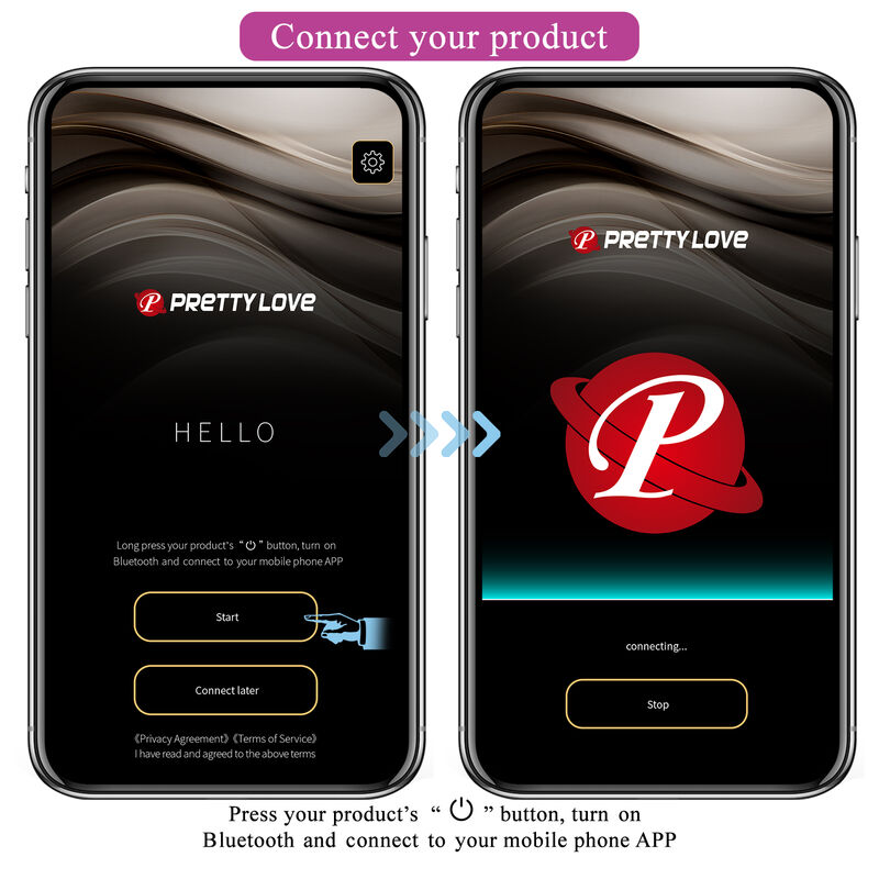 PRETTY LOVE - HECTOR VIBRADOR ELECTROSHOCK POR CONTROL POR APP LILA