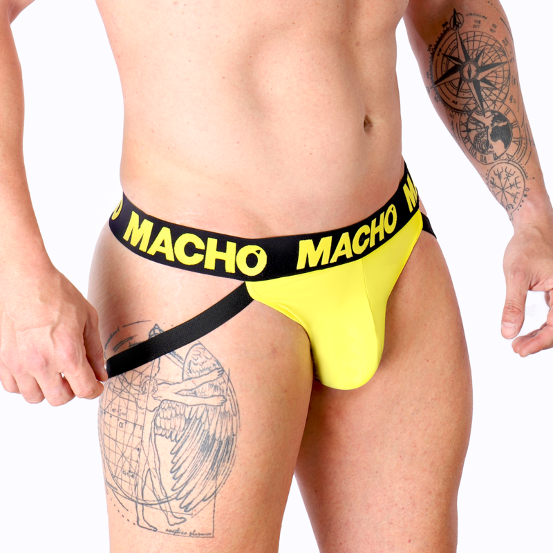 MACHO - MX25A JOCK LYCRA AMARILLO S