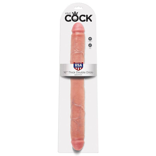 KING COCK - THICK DILDO DOBLE PENETRACIÓN 40.6 CM