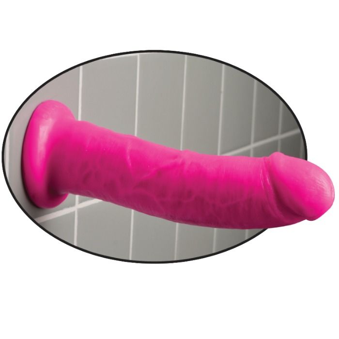 DILLIO - DILDO CON VENTOSA 20.32 CM ROSA