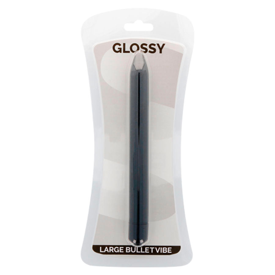 GLOSSY - SLIM VIBRADOR NEGRO