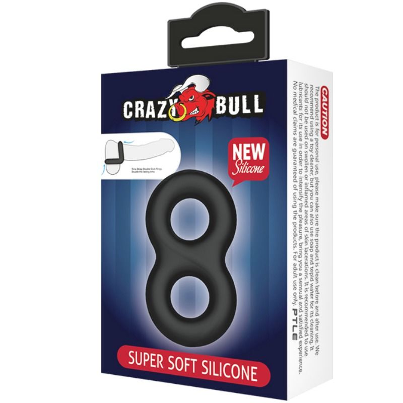 CRAZY BULL - ANILLO DOBLE SILICONA MEDICA