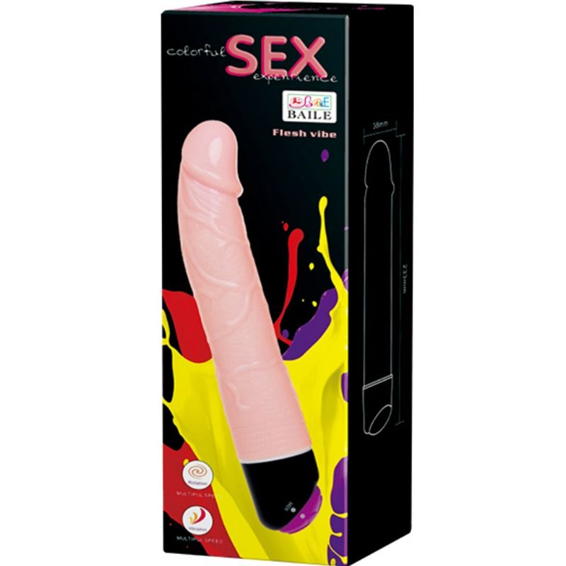 BAILE - COLORFUL SEX VIBRACION Y ROTACION 24 CM