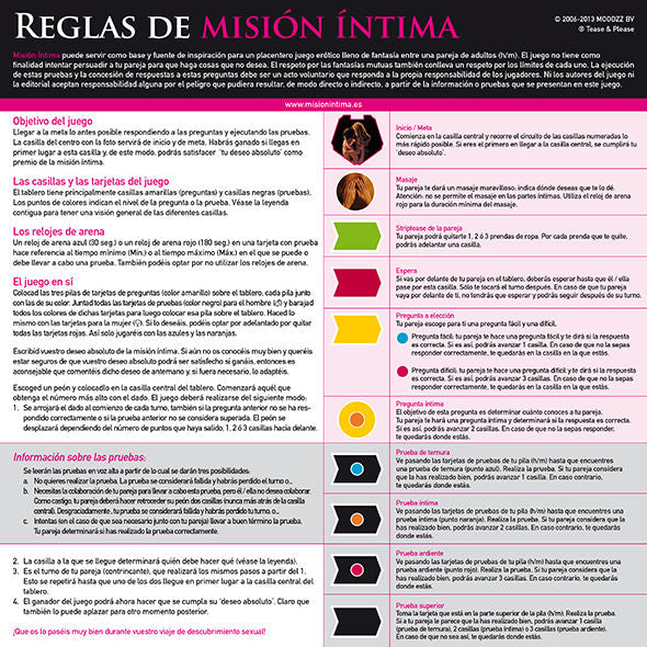 TEASE & PLEASE - MISION INTIMA EDICION ORIGINAL