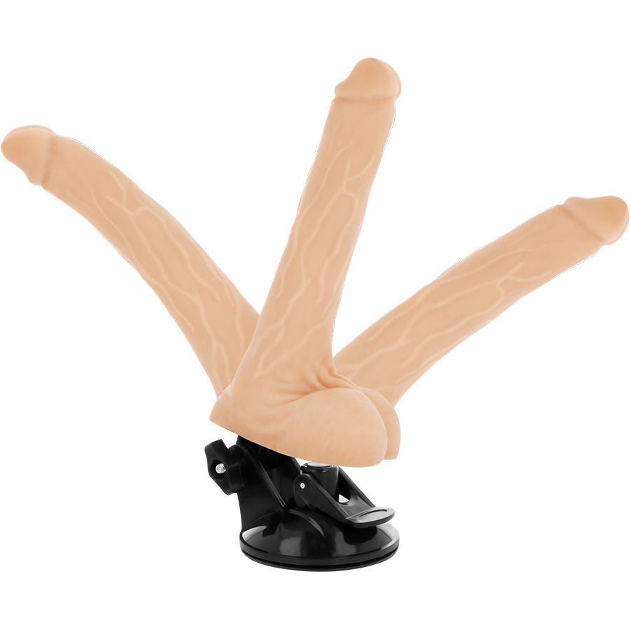 BASECOCK - VIBRADOR ARTICULABLE CONTROL REMOTO NATURAL 18.5 CM -O- 4 CM