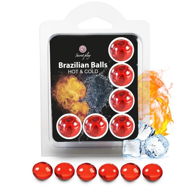 SECRETPLAY - SET 6 BRAZILIAN BALLS EFECTO FRIO Y CALOR