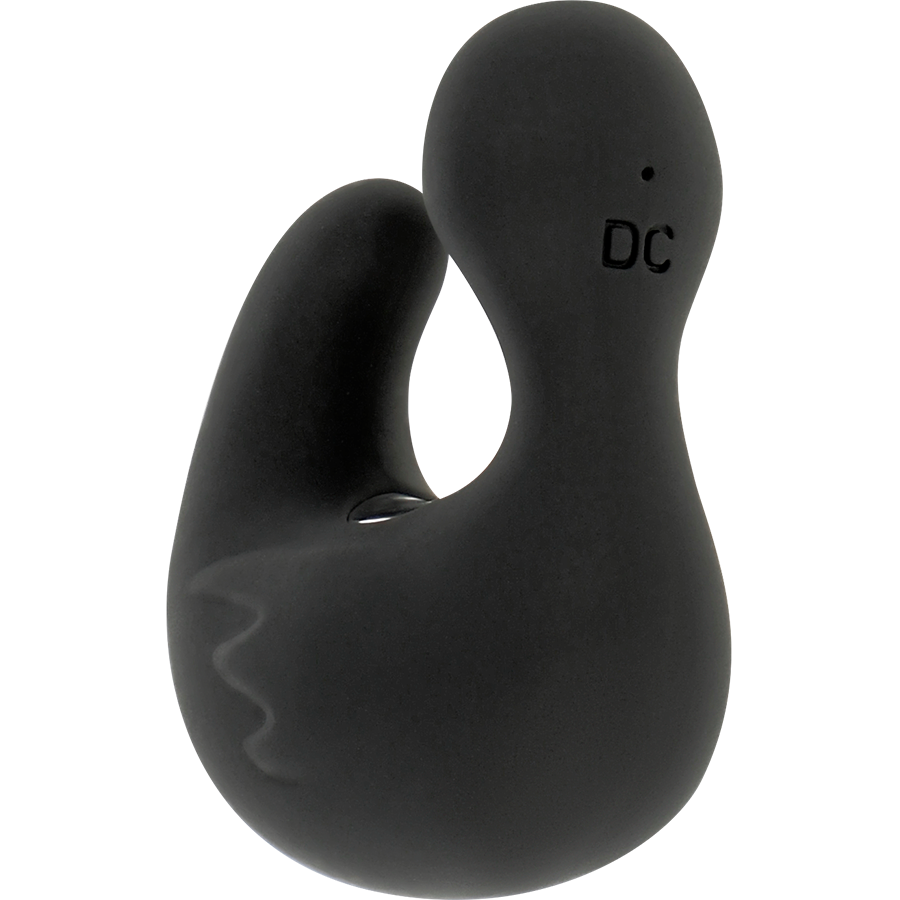 BLACK&SILVER - DEDAL PATO ESTIMULADOR DE SILICONA RECARGABLE DUCKYMANIA