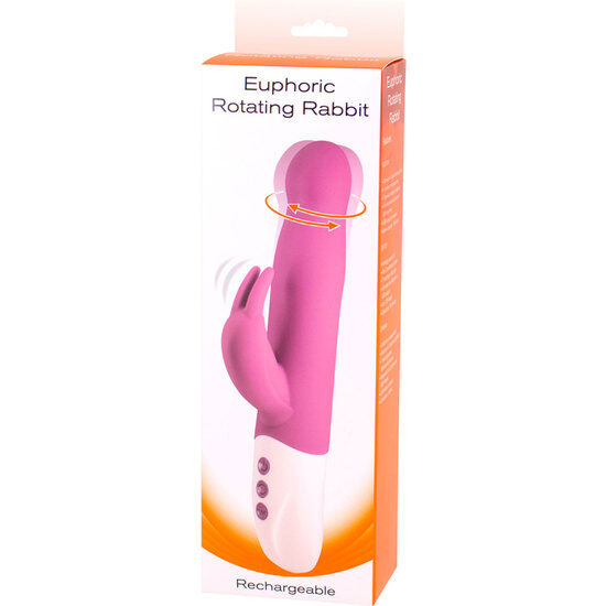 SEVEN CREATIONS - EUPHORIC VIBRADOR CONEJITO CON ROTACIÓN LILA