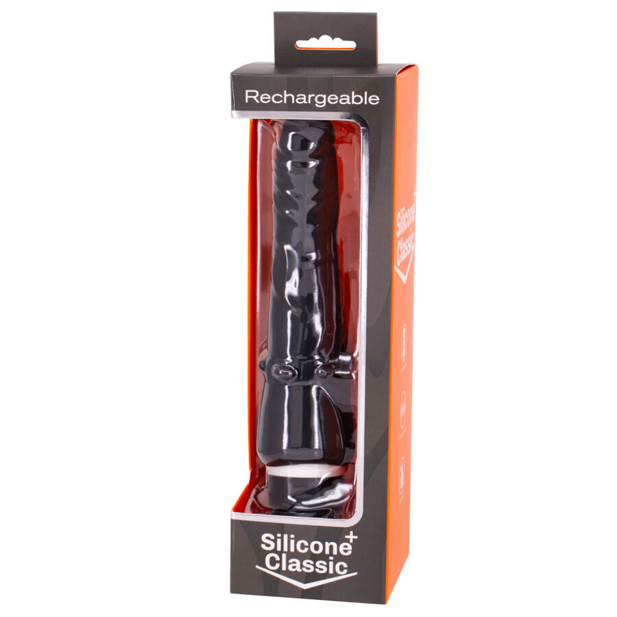 SEVEN CREATIONS - VIBRADOR RECARGABLE NEGRO 7V 20 CM