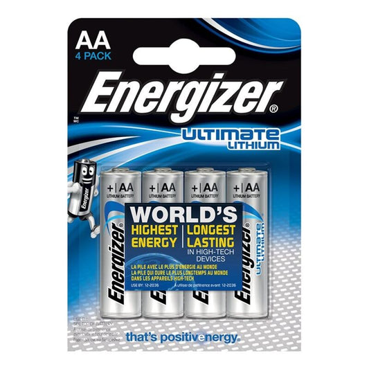 ENERGIZER - ULTIMATE LITHIUM PILA LITIO AA L91 LR6 1,5V BLISTER*4