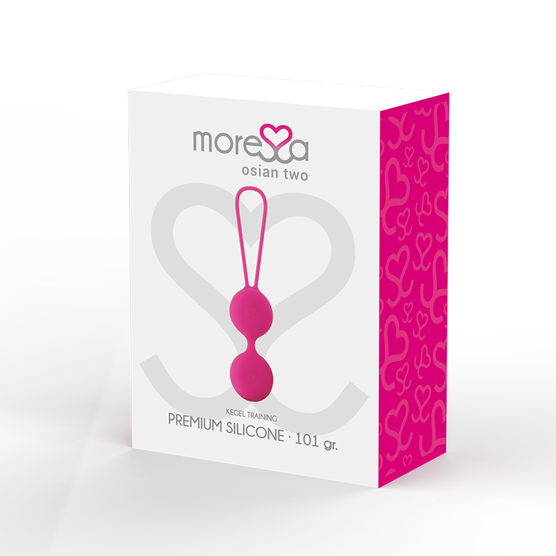 MORESSA - OSIAN TWO ENTRENAMIENTO SUELO PELVICO 101gr PREMIUM SILICONA ROSA