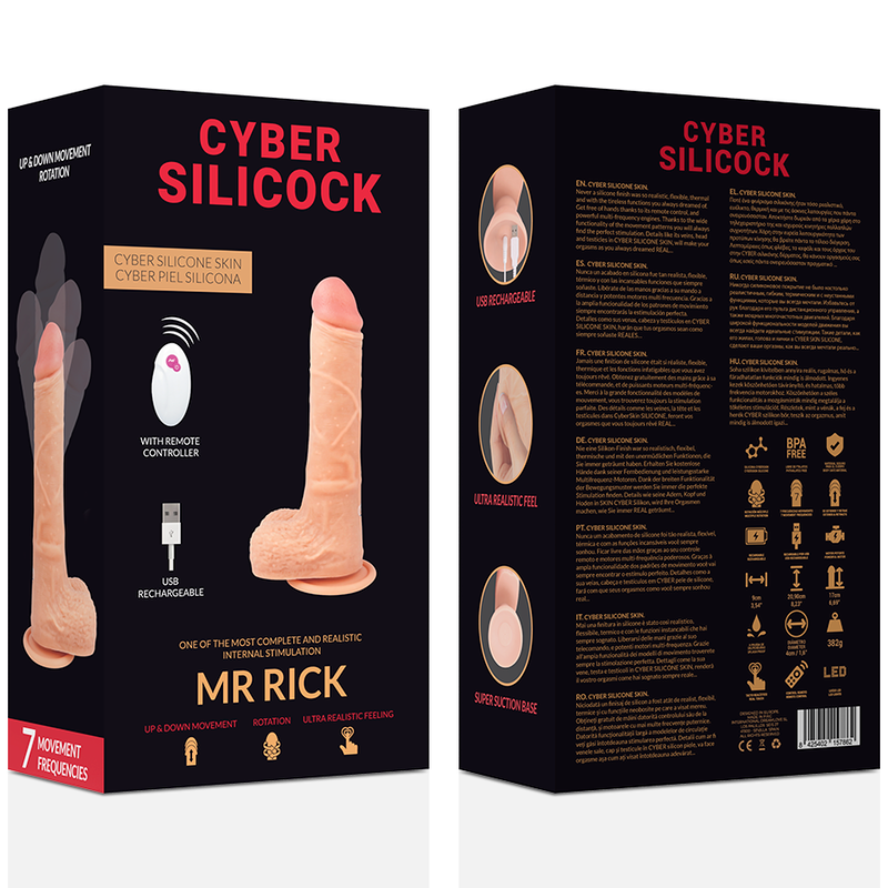 CYBER SILICOCK - REALISTICO CONTROL REMOTO MR RICK 20.9 CM -O- 4 CM