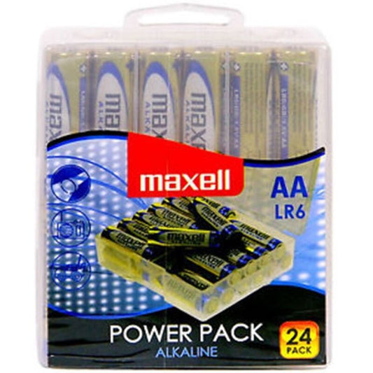 MAXELL - PILA ALCALINA AA LR6 PACK*24 PILAS